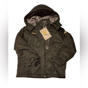 GEMYSE Girl's Waterproof Ski Snow Jacket with Fleece - Medium (8)